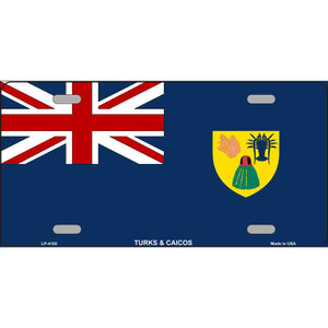 Turks And Caicos Flag Wholesale Metal Novelty License Plate