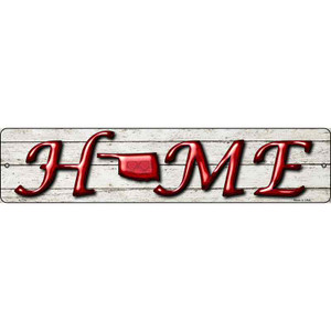 Oklahoma Home State Outline Wholesale Novelty Metal Street Sign