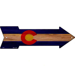 Colorado State Flag Wholesale Novelty Arrow Sign