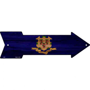 Connecticut State Flag Wholesale Novelty Arrow Sign