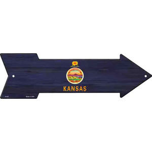 Kansas State Flag Wholesale Novelty Arrow Sign