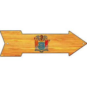 New Jersey State Flag Wholesale Novelty Arrow Sign