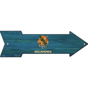 Oklahoma State Flag Wholesale Novelty Arrow Sign