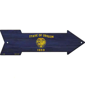 Oregon State Flag Wholesale Novelty Arrow Sign