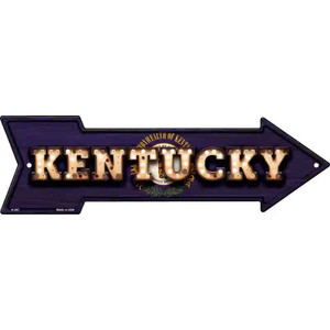 Kentucky Bulb Lettering With State Flag Wholesale Novelty Arrow Sign
