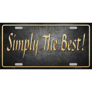 Simply The Best License Wholesale Metal Novelty License Plate