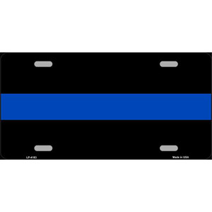 Thin Blue Line Police Wholesale Metal Novelty License Plate