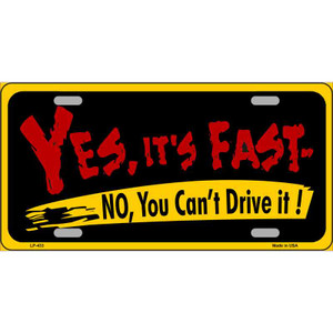 Yes Its Fast Wholesale Metal Novelty License Plate