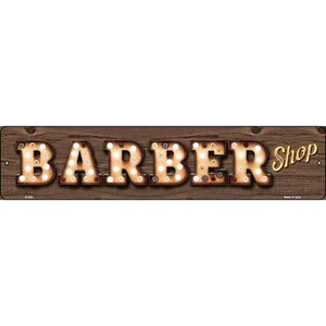 Barber Shop Bulb Lettering Wholesale Novelty Metal Street Sign