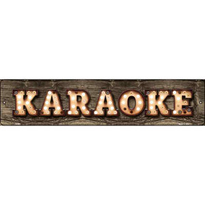 Karaoke Bulb Lettering Wholesale Novelty Metal Street Sign