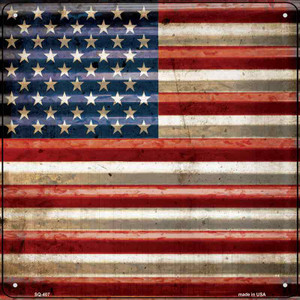 American Flag Wholesale Novelty Square Sign