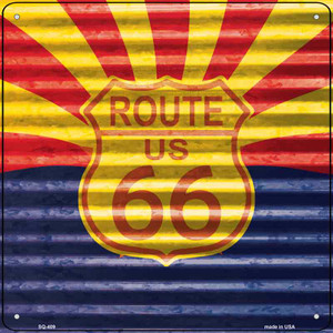 Route 66 Arizona Flag Wholesale Novelty Square Sign