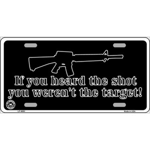 Heard The Shot Wholesale Metal Novelty License Plate