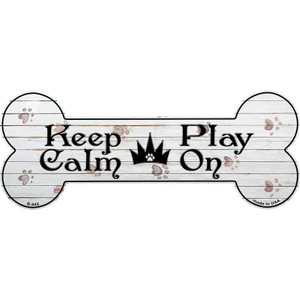 Keep Calm Play On Wholesale Novelty Bone Magnet B-042