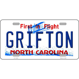 Grifton North Carolina Wholesale Novelty License Plate