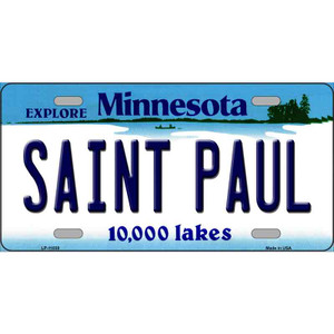 Saint Paul Minnesota State Novelty Wholesale License Plate