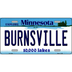 Burnsville Minnesota State Novelty Wholesale License Plate