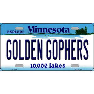 Golden Gophers Minnesota State Novelty Wholesale License Plate
