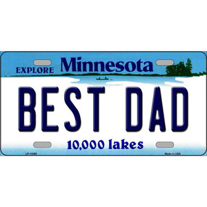 Best Dad Minnesota State Novelty Wholesale License Plate