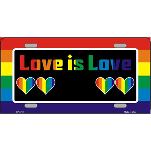 Love Is Love Wholesale Metal Novelty License Plate