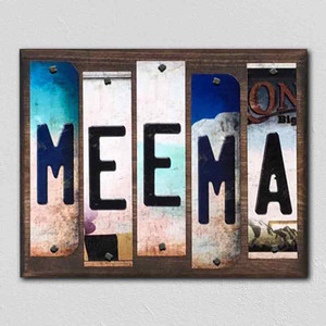 Meema Wholesale Novelty License Plate Strips Wood Sign