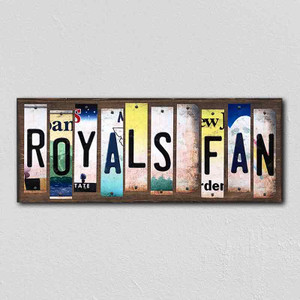 Royals Fan Wholesale Novelty License Plate Strips Wood Sign WS-408