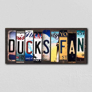 Ducks Fan Wholesale Novelty License Plate Strips Wood Sign WS-437