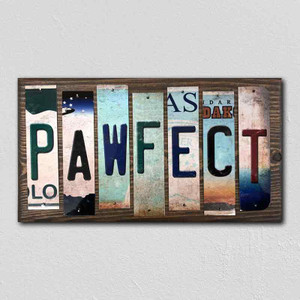 Pawfect Wholesale Novelty License Plate Strips Wood Sign WS-475