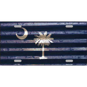 South Carolina Corrugated Flag Wholesale Novelty License Plate