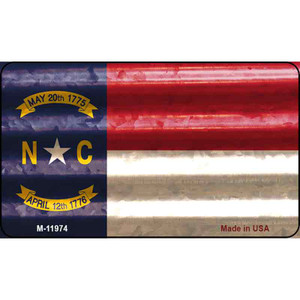 North Carolina Corrugated Flag Wholesale Novelty Magnet M-11974