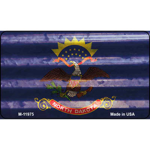 North Dakota Corrugated Flag Wholesale Novelty Magnet M-11975