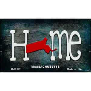 Massachusetts Home State Outline Wholesale Novelty Magnet M-12012