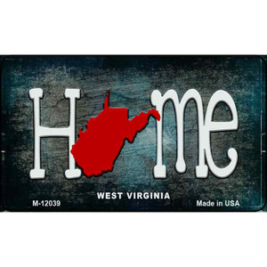 West Virginia Home State Outline Wholesale Novelty Magnet M-12039