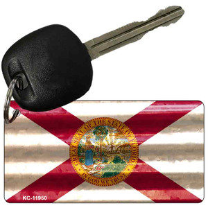Florida Corrugated Flag Wholesale Novelty Key Chain