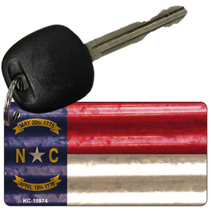 North Carolina Corrugated Flag Wholesale Novelty Key Chain