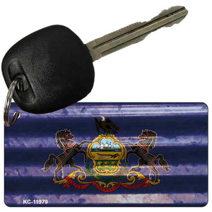 Pennsylvania Corrugated Flag Wholesale Novelty Key Chain