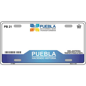 Puebla Mexico Novelty Wholesale Metal License Plate