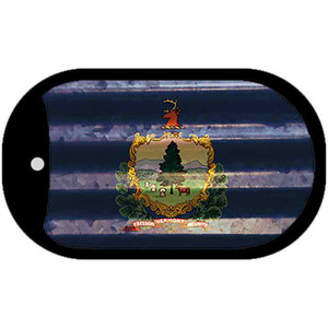 Vermont Corrugated Flag Wholesale Novelty Dog Tag Necklace