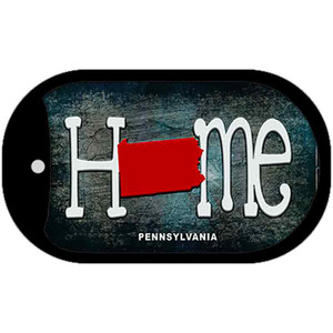 Pennsylvania Home State Outline Wholesale Novelty Dog Tag Necklace