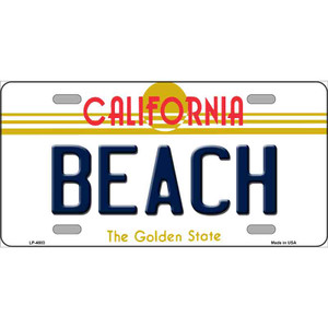 Beach California Novelty Wholesale Metal License Plate