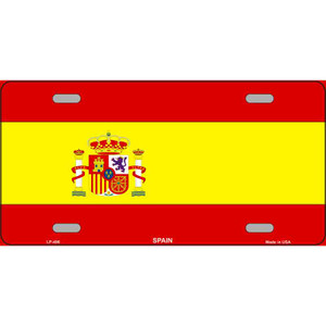 Spain Flag Wholesale Metal Novelty License Plate