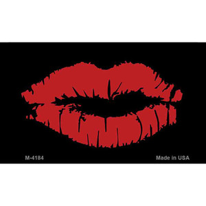 Full Red Lips Wholesale Metal Novelty Magnet M-4184