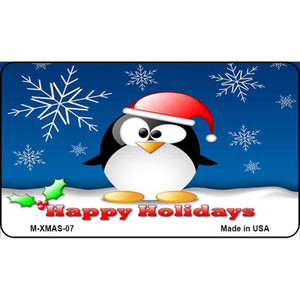 Happy Holidays Penguin Wholesale Metal Novelty Magnet XMAS-07