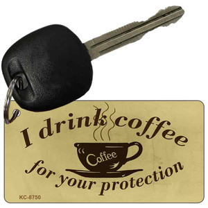 I Drink Coffee Wholesale Metal Novelty Key Chain