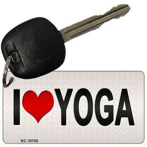 I Love Yoga Silver Novelty Wholesale Metal Key Chain