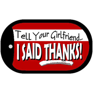 Tell Your Girlfriend Thanks Novelty Wholesale Metal Dog Tag Kit