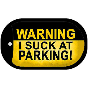 Warning Suck At Parking Wholesale Metal Novelty Dog Tag Kit