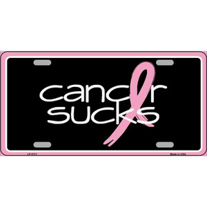 Cancer Sucks Wholesale Metal Novelty License Plate