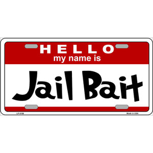 Jail Bait Wholesale Metal Novelty License Plate