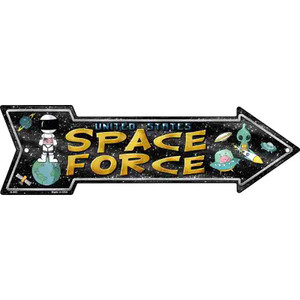 US Space Force Wholesale Novelty Metal Arrow Sign